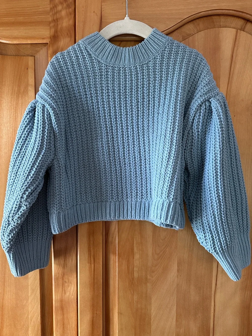The Children's Place Light Blue Chunky Knit Cropped Sweater